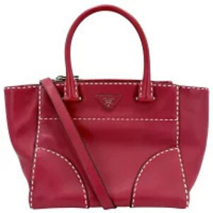 Prada handbag shoulder bag cross Body Bum Crossbody Belt triangle red